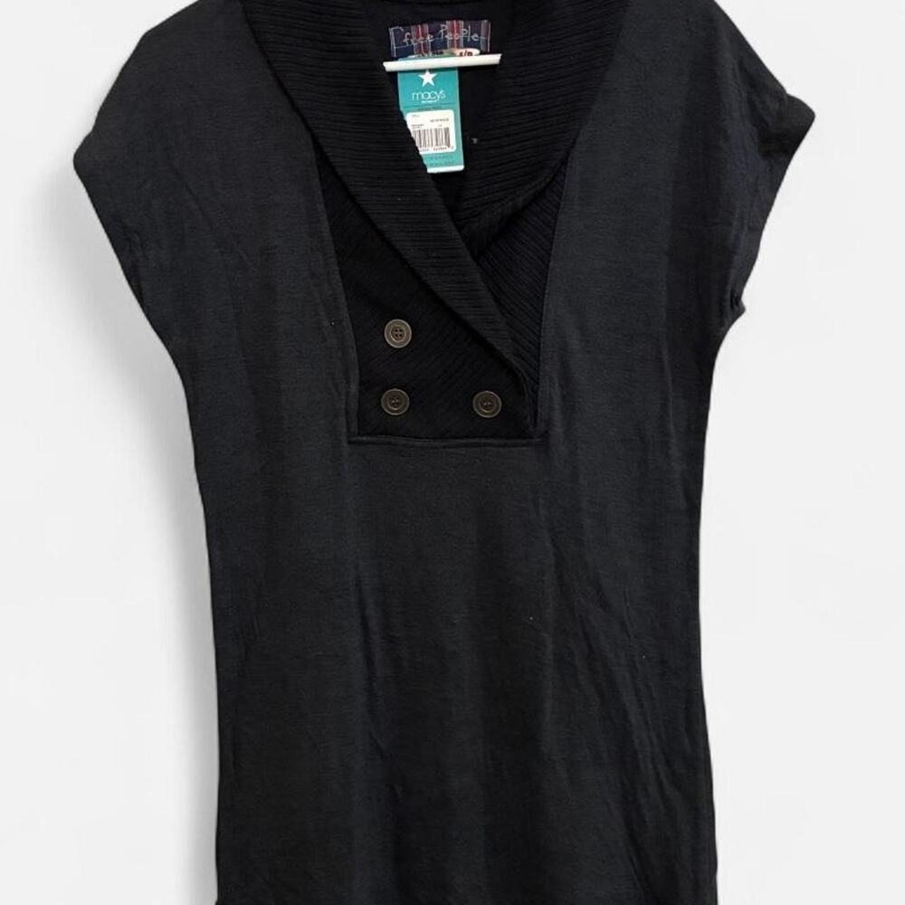 Nwt Vintage Free People‎ y2k Sweater Mini Grey Dress w/ Cowl Neck Sz Small